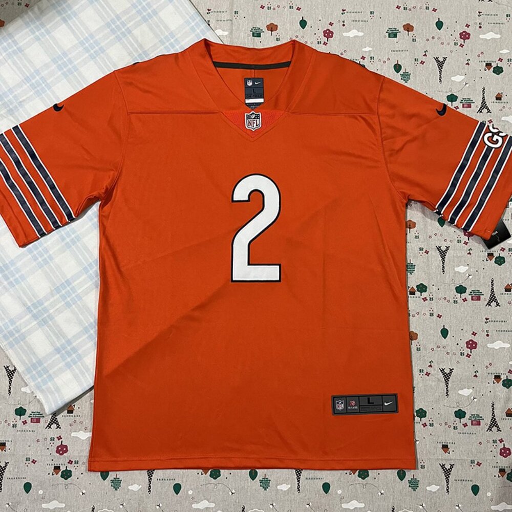 Chicago Bears (NFL) DJ Moore #2 Orange Away Jersey